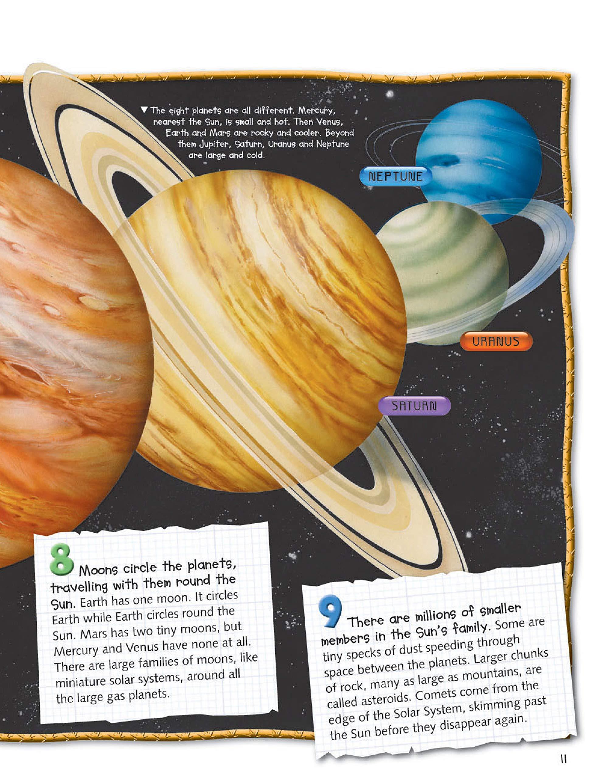 100 Facts Space- Solar Systems, Planets, Moons, Galaxies, Educational Projects, Fun Activities, Quizzes and More!