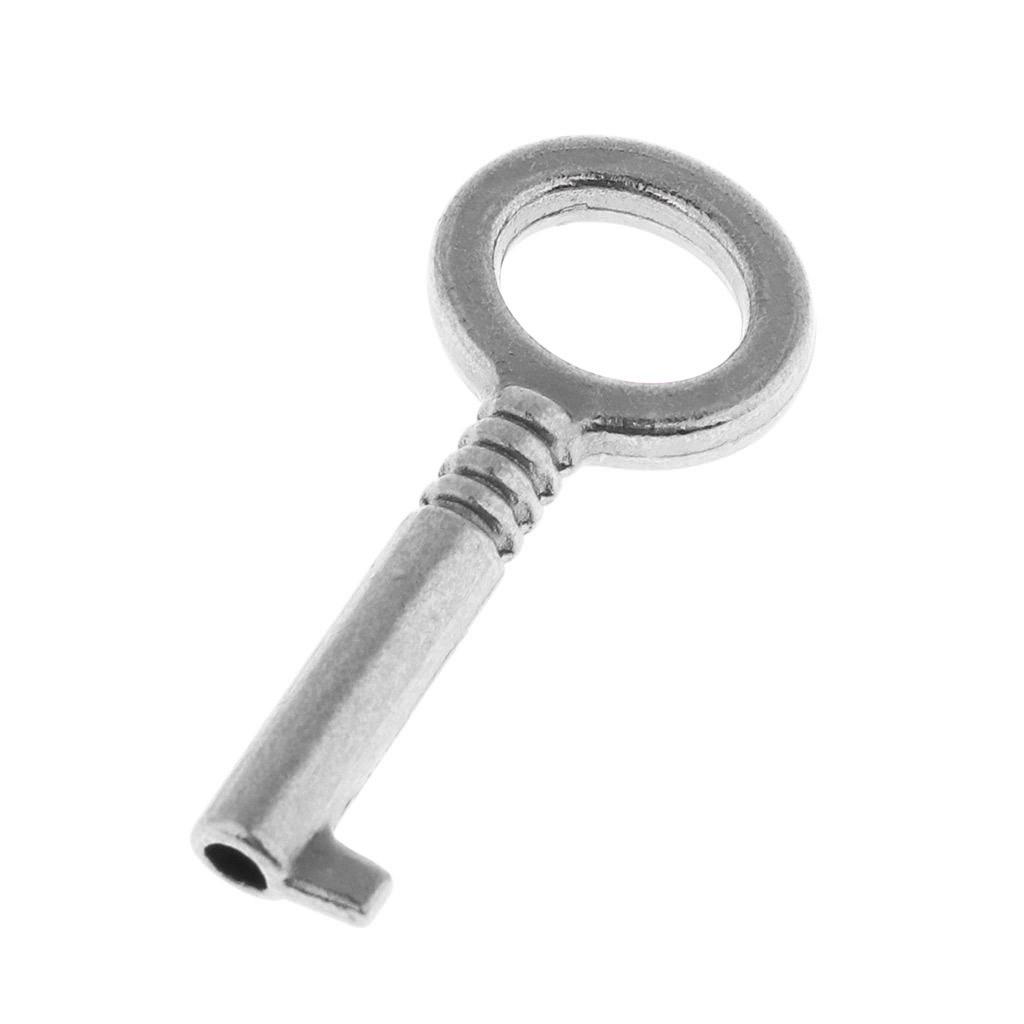 Vintage Cổ Mini Hình Gấu Khóa Móc Treo Chìa Khóa cho Túi Bạc