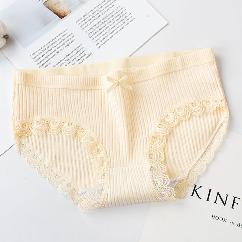 Quần Lót Cotton Tăm Tre Kháng Khuẩn Gân Nhỏ