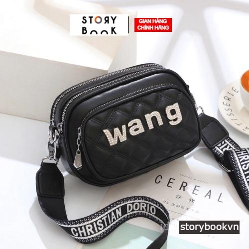 Túi Wang Nữ Đeo Chéo, Túi Nữ Trần Trám Dây Bản To STORYBOOK