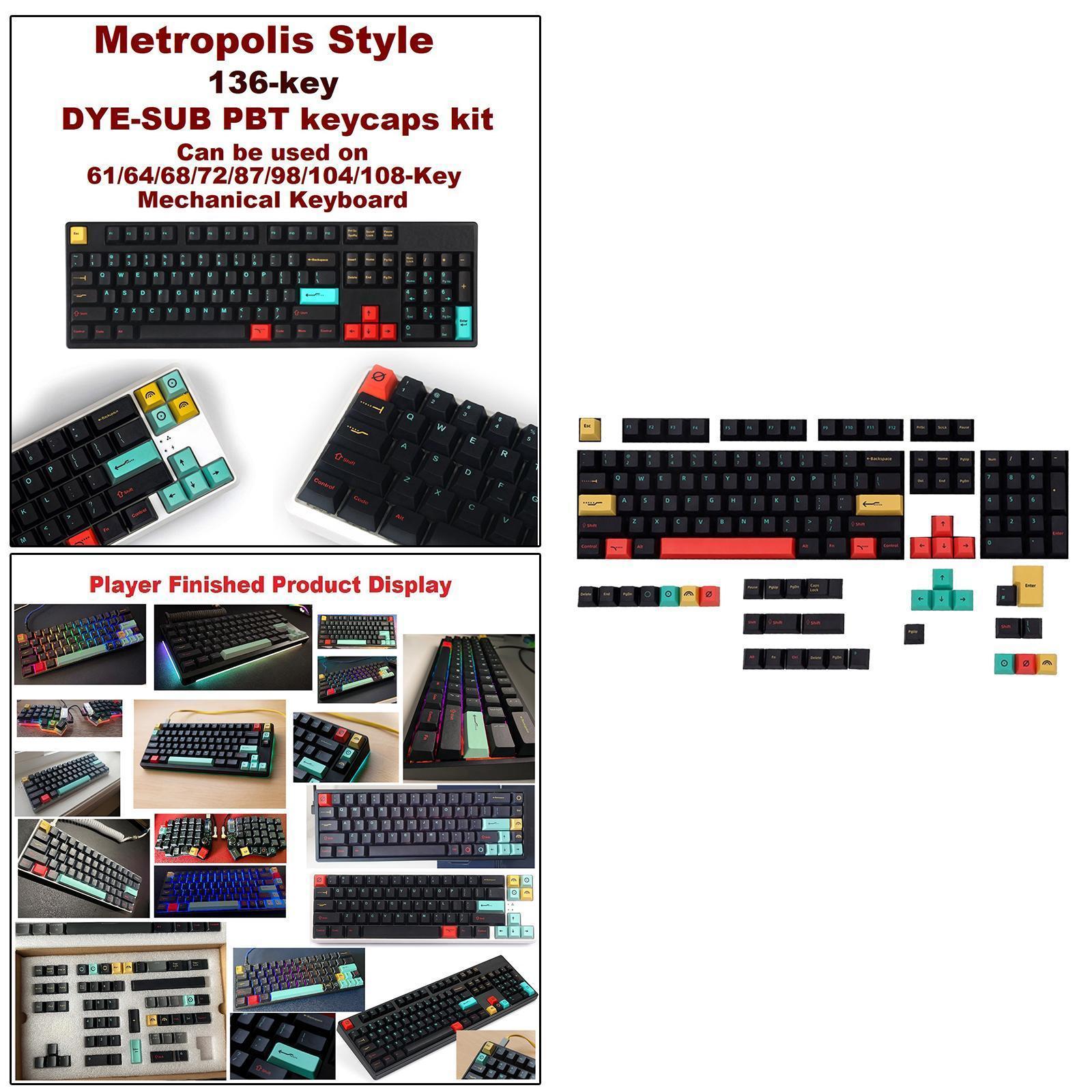 135 Keys  Sea Keycap  sublimation PBT Keycap For   Keyboards