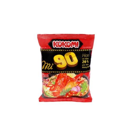 Mì ăn liền Kokomi 90 Tôm chua cay (Thùng 30 gói)