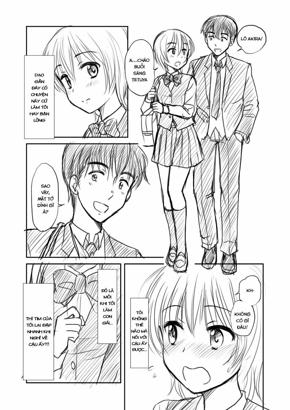 buổi sáng này khi tôi thức dậy, tôi thấy mình biến thành con gái...là chủ đề quá đỗi bình thường rồi chapter 1 2