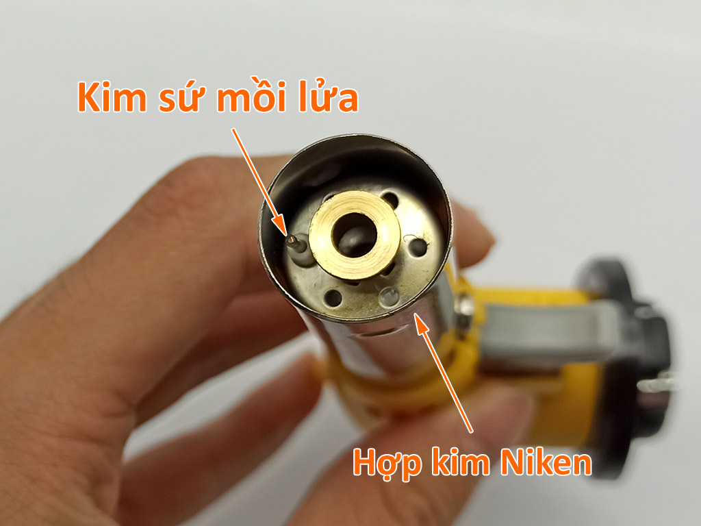 Đèn khò gas mini TEK9514 màu vàng