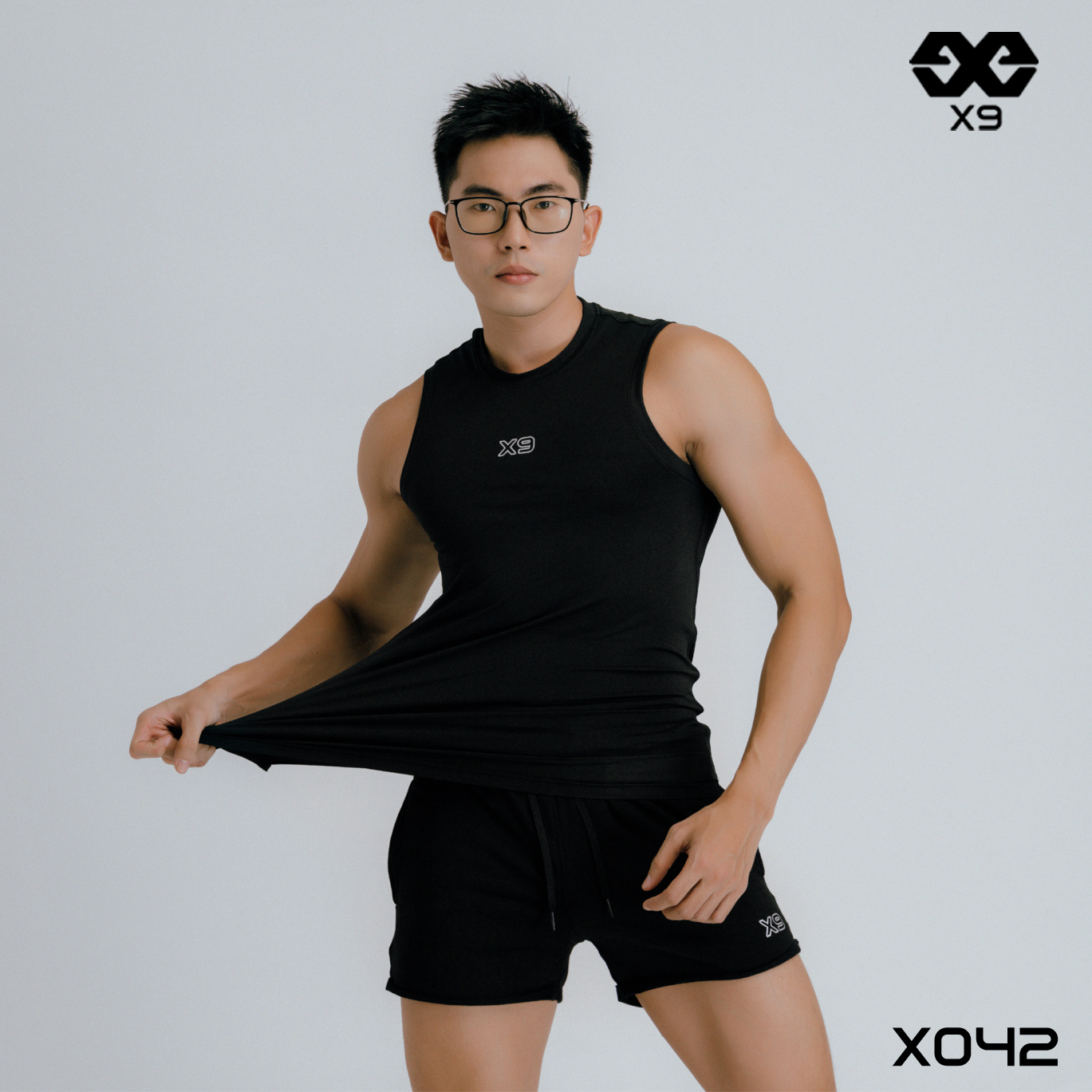 Áo Tanktop Nam Trơn SlimFit Ôm Body Tập Gym Thể Thao Poly Thun Lạnh Ba Lỗ 4 Chiều - X9 Sportswear - X042