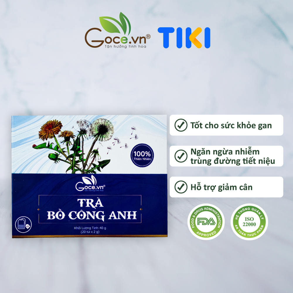 Trà bồ công anh túi lọc Goce - Giảm cân, đẹp da