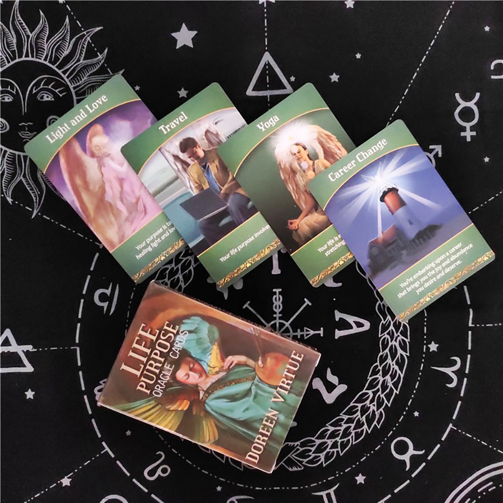 Bộ Bài Oracle Life Purpose 44 Lá Bài Tặng Đá Thanh Tẩy