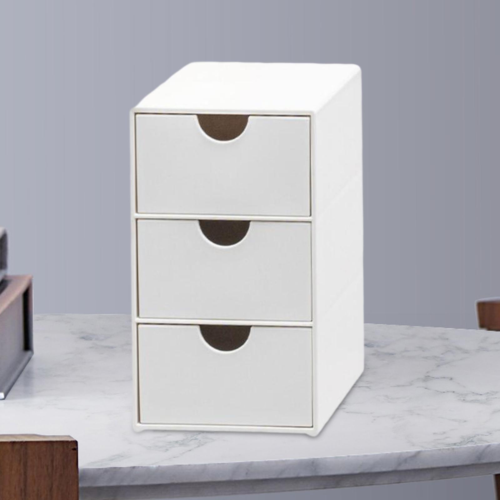 Desktop Drawer Organizer Versatile Office Supplies Organiser for Vanity Desk