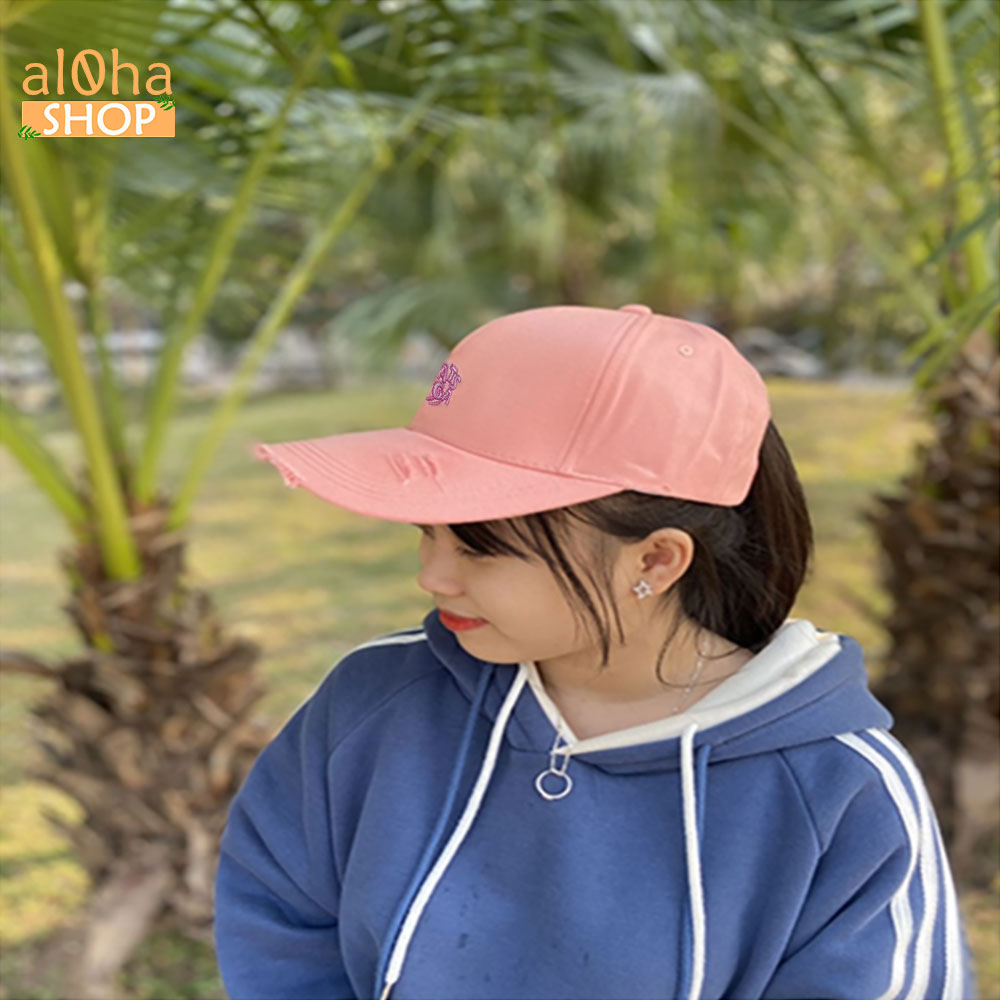 Nón Ulzzang thêu chữ MOATSSEGA - Mũ lưỡi trai unisex nam nữ chống nắng - al0ha Shop