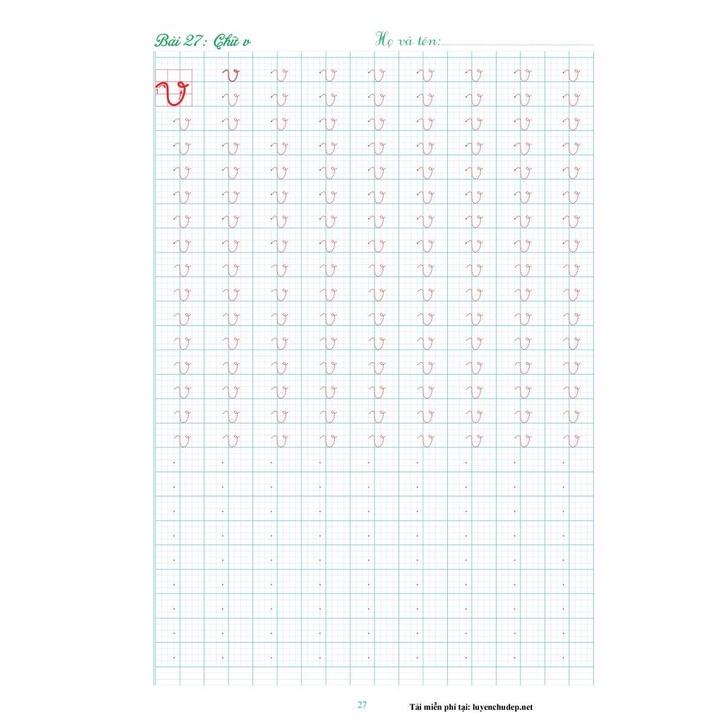 Bé tập tô chữ cái 2 - Bản Quyền