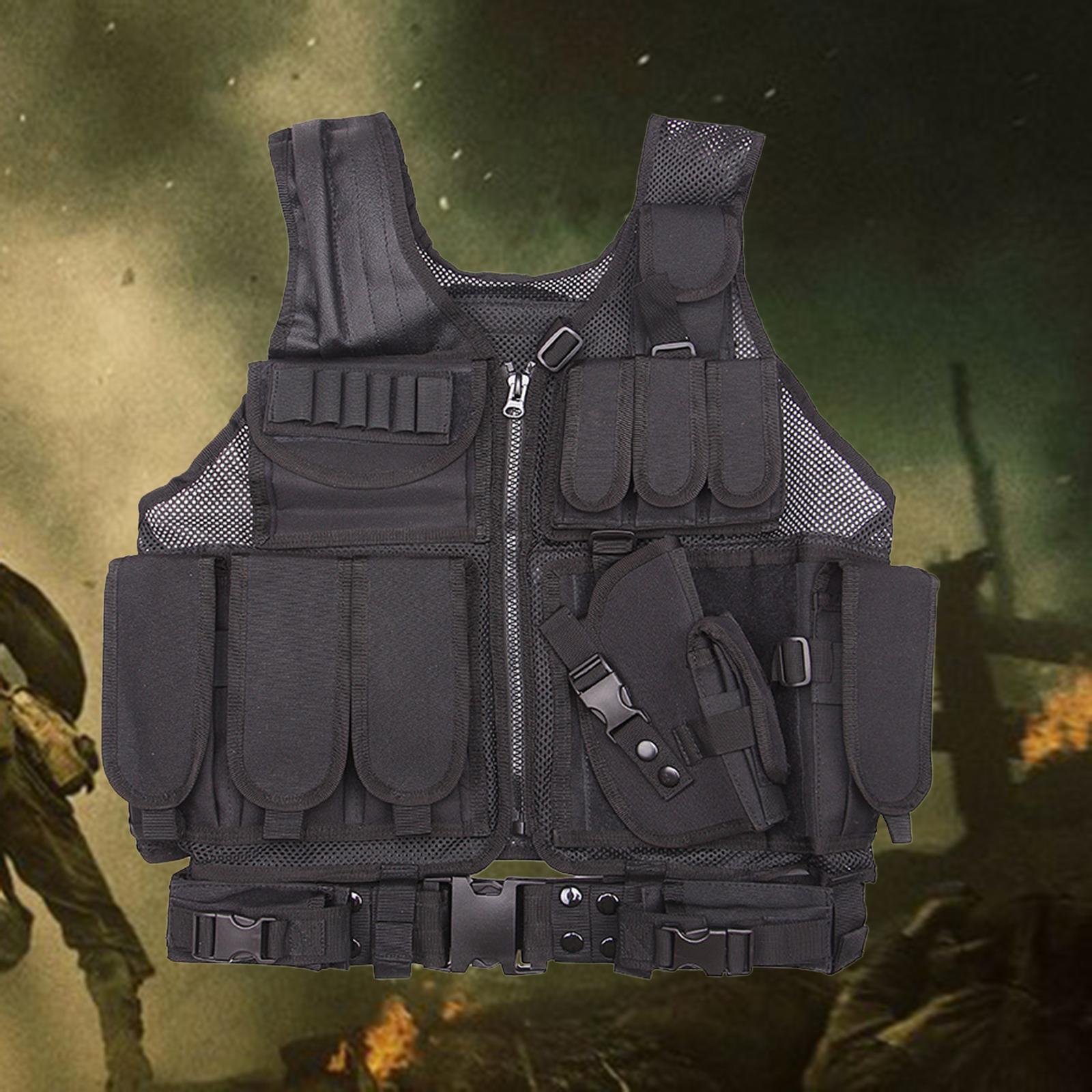 Vest Outdoor Breathable  Training Vest Adjustable Strap Belt