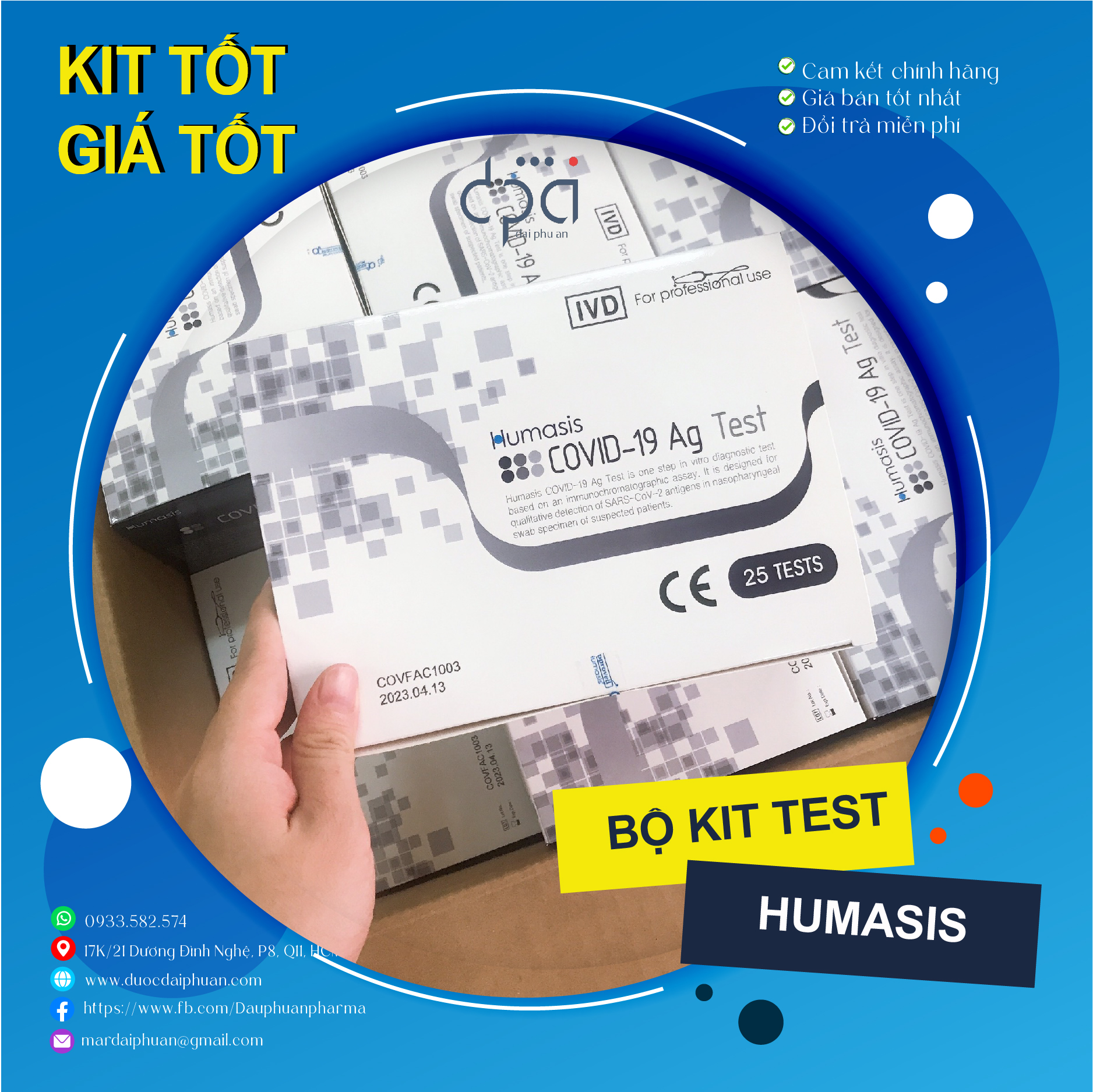 Combo 1 Kit Test Nhanh Home Humasis - Chính hãng Hàn Quốc