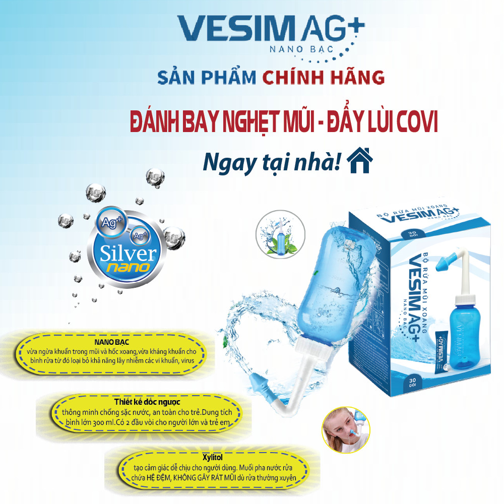 BỘ RỬA MŨI XOANG VESIM AG+