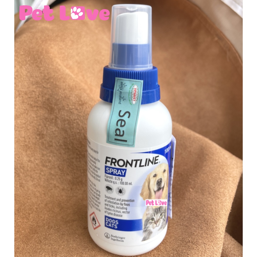 1 hộp FRONTLINE SPRAY xịt trị ve rận, bọ chét chó mèo (6 chai)