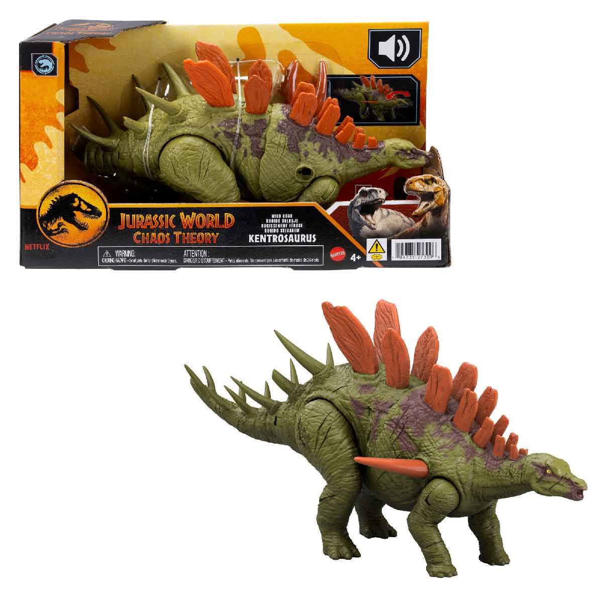Đồ Chơi Mô Hình Khủng Long Kentrosaurus Có Âm Thanh JURASSIC WORLD MATTEL JCL65/HLP14