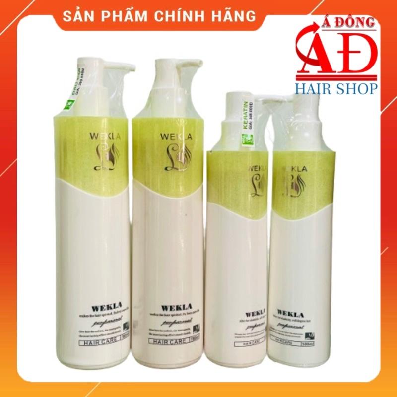 BỘ DẦU GỘI XẢ HẤP Ủ WEKLA SIÊU PHỤC HỒI TÓC HƯ TỔN SUÔN MƯỢT + Gội xả gói Karseell 15ml