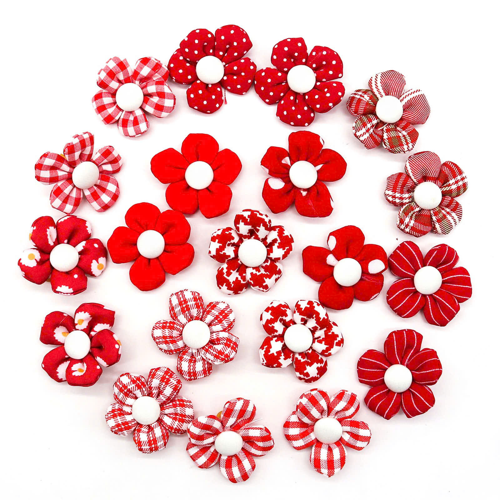 NƠ KẸP TÓC CÀI TÓC THỜI TRANG DỄ THƯƠNG HOA ĐỎ CÀI ĐẦU MÃ 29 CHO THÚ CƯNG CHÓ MÈO