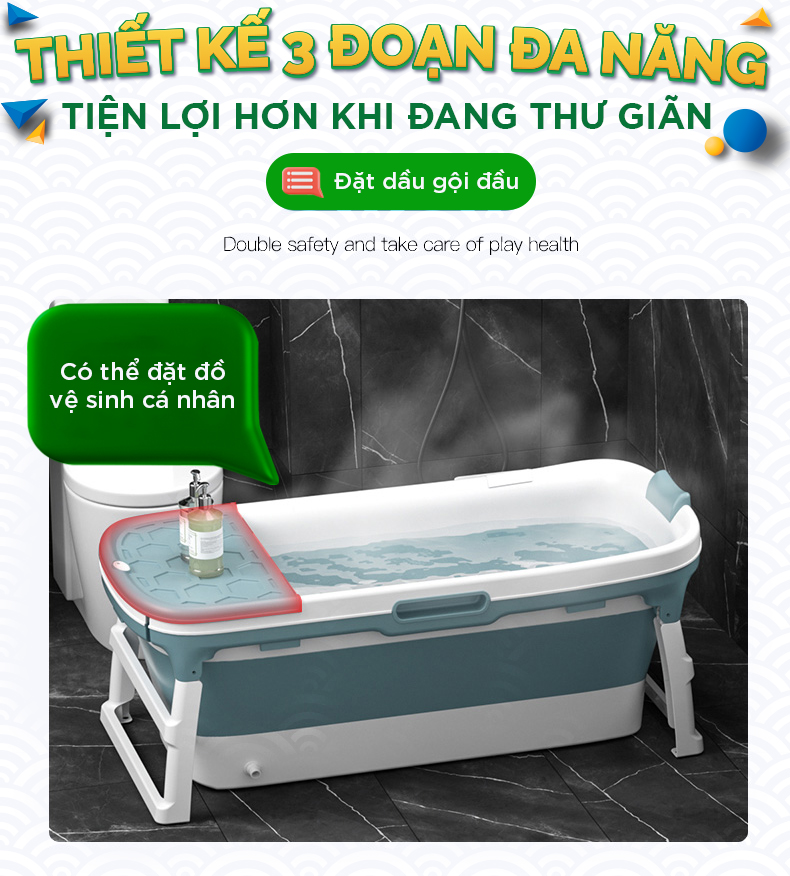 Compo Bồn Tắm Gấp Gọn Cho Người Lớn - Kích Thước 136cm - Màu Hồng Kèm Máy Xông Hơi Z1000 Cao Cấp - Tặng Gối Tựa và 1 Chai Tinh Dầu 10ML