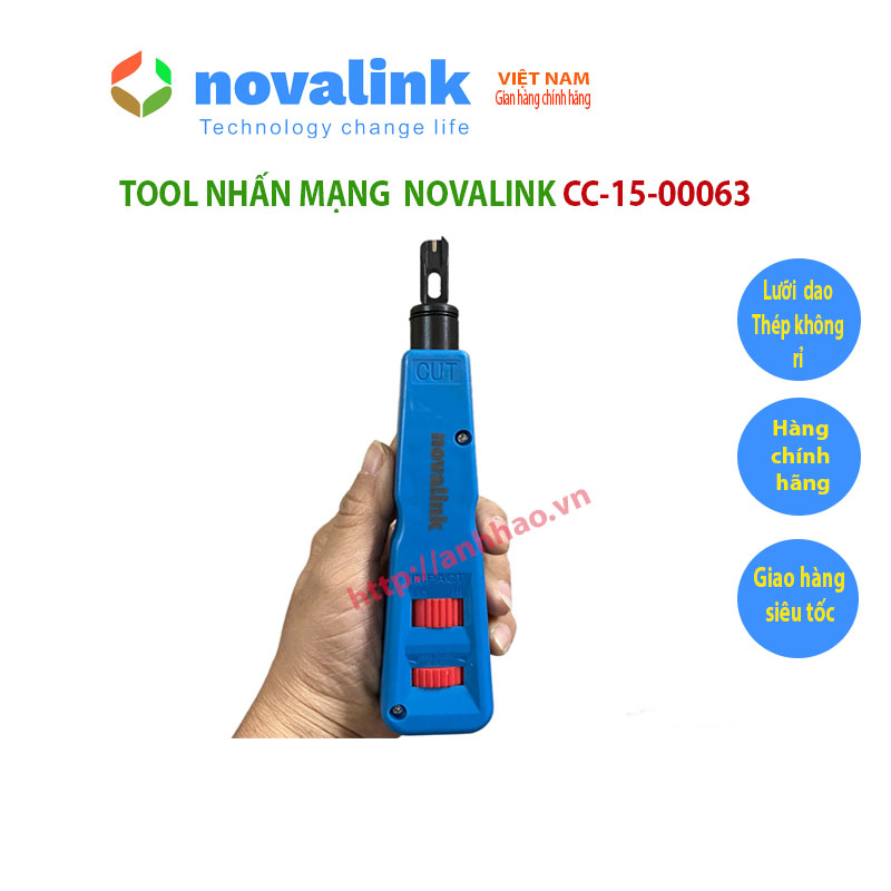 Tool nhấn mạng Novalink CC-15-00063 cao cấp - Hàng chính hãng, đủ thuế VAT, COCQ