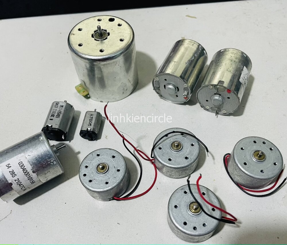 10 cái motor mini đủ loại 3V - 12V dùng học tập DIY - LK0372