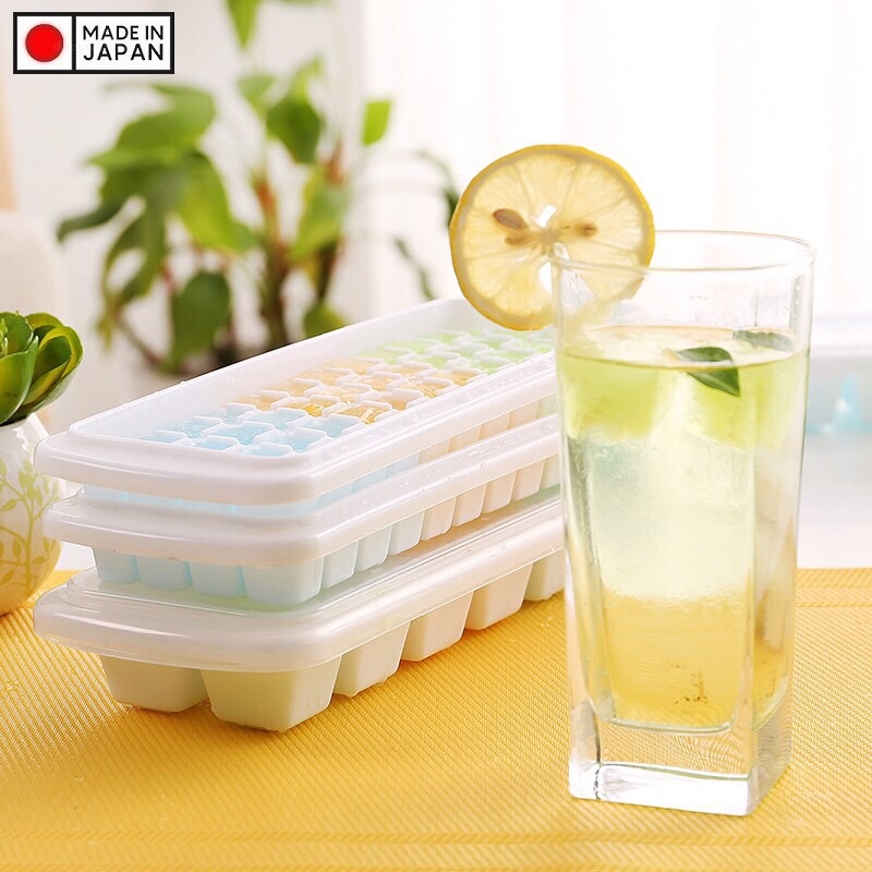 Combo 2 khay làm đá 12 viên có nắp Inomata 