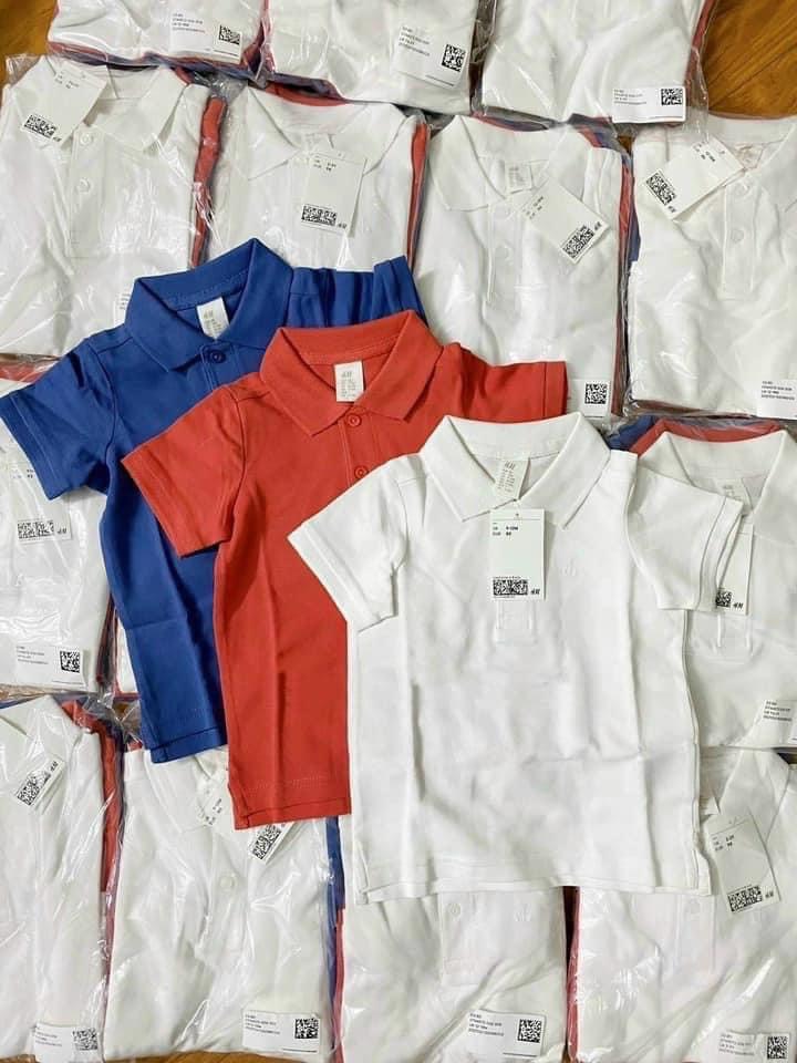 SET 3 ÁO POLO CHO BÉ TRAI DỄ PHỐI ĐỒ MÀU XANH, CAM, TRẮNG CỰC THỜI TRANG