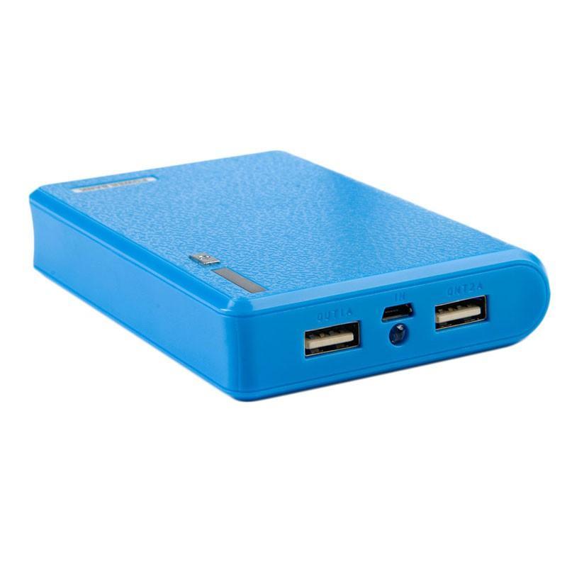 Vỏ sạc dự phòng với hai ổ cắm USB kép 4x 18650 cho điện thoại
