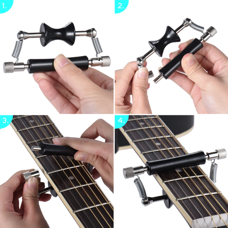 Capo Glider trượt lên xuống nhanh chóng chuyển tông - kẹp cần đàn guitar Acoustic, Guitar điện, Guitar Classic