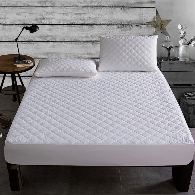 100% Chống Nước Màu Mền Chần Gòn Nổi Tấm Bảo Vệ Nệm Trang Bị Tấm Dày Bọc Nệm Dày Mềm Mại Miếng Lót Cho Chăn Ga Gối