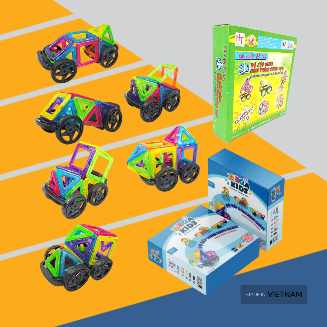 Đồ chơi xếp hình 3D nam châm sáng tạo HT7676