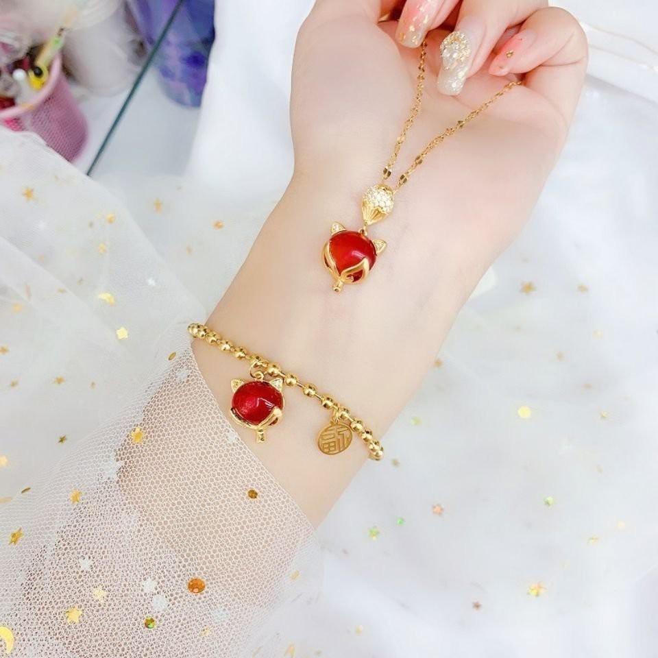 Lắc tay, dây chuyền Hồ ly may mắn BHLT160