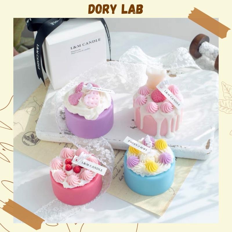 Nến Thơm Bánh Kem Trái Cây Màu Sắc Full Topping - Dory Lab
