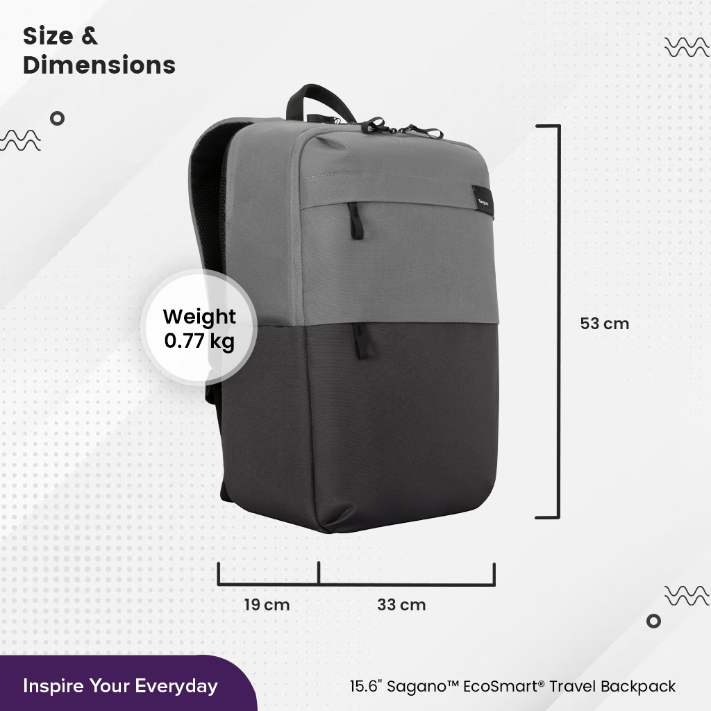 Balo laptop Targus 15.6&quot; TBB634 bộ sưu tập Sagano EcoSmart- Hàng Chính Hãng