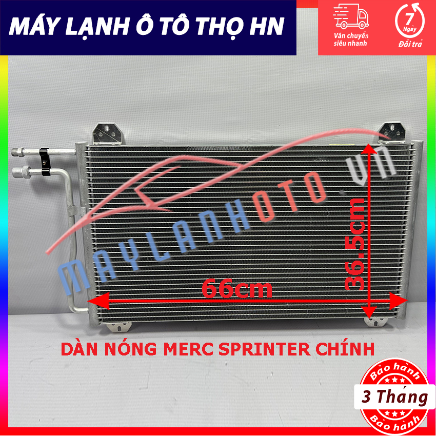 Dàn (giàn) nóng Mecerdes Sprinter (Chính) hàng xịn Hàn Quốc (hàng chính hãng nhập khẩu trực tiếp)