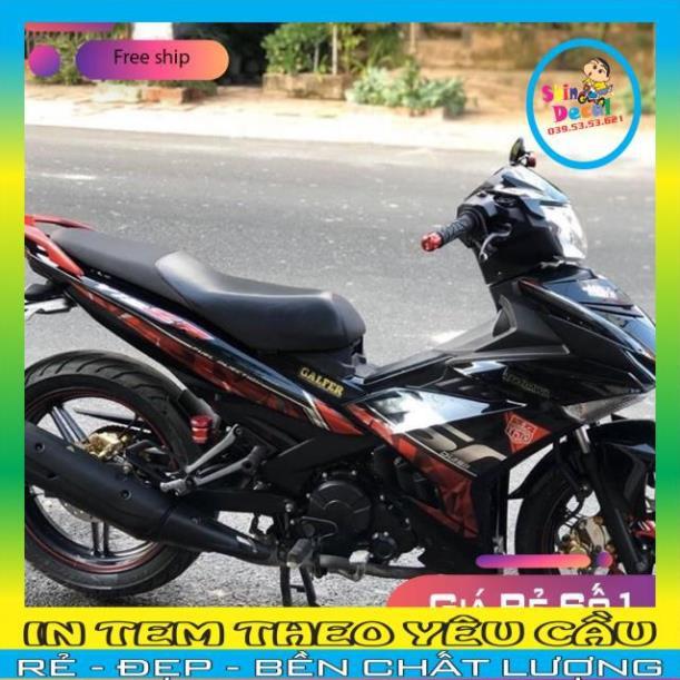 Tem rời ex 150 Y15zr đỏ đen Crom