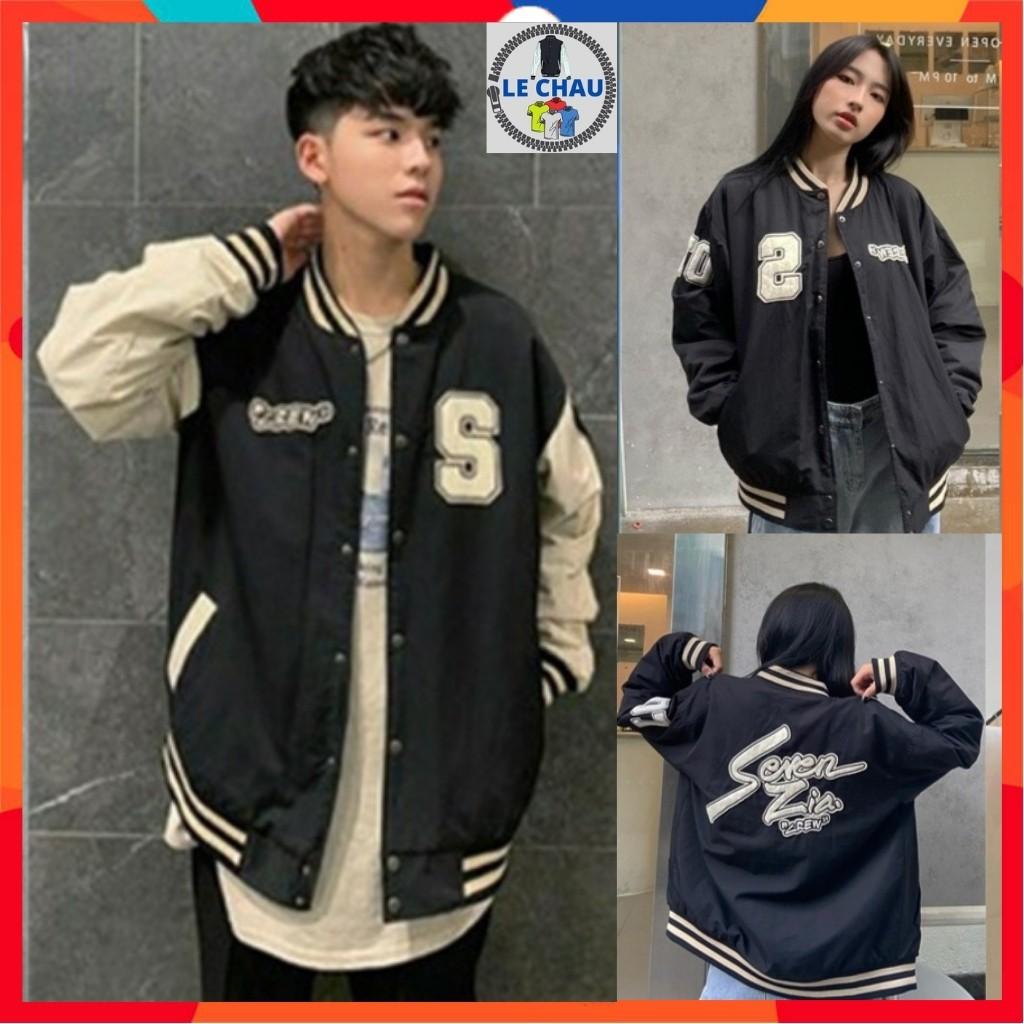 Áo khoác dù unisex form rộng áo bomber jackets nam nữ SEVEN  áo khoác bóng chày street style 2 lớp dù rẻ đẹp