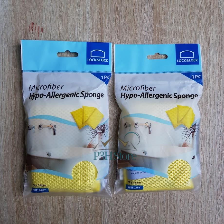 Miếng rửa chén Lock&Lock Microfiber chùi rửa đa năng WEL028 WEL029