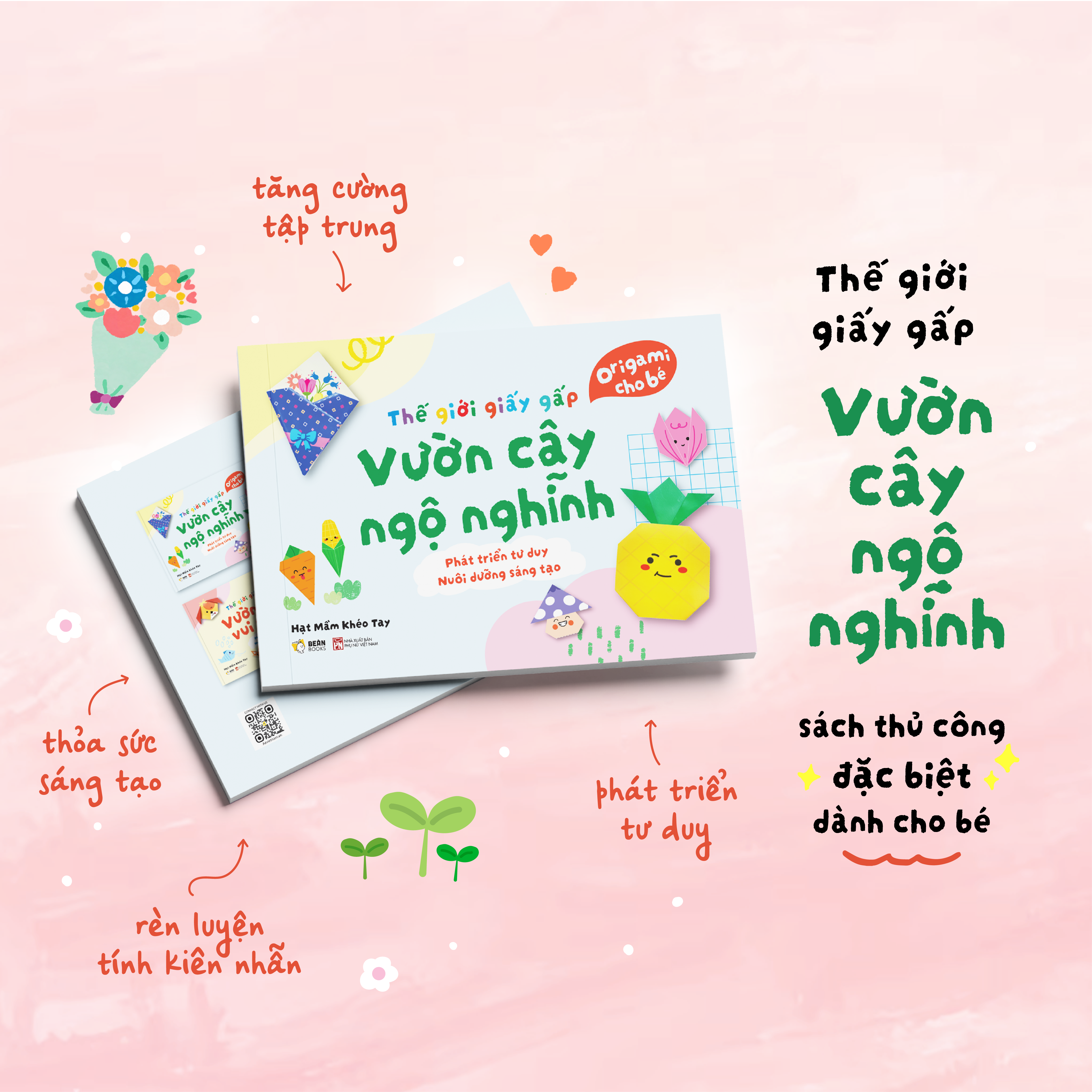 Sách - Thế Giới Giấy Gấp - Origami Cho Bé - Vườn Cây Ngộ Nghĩnh