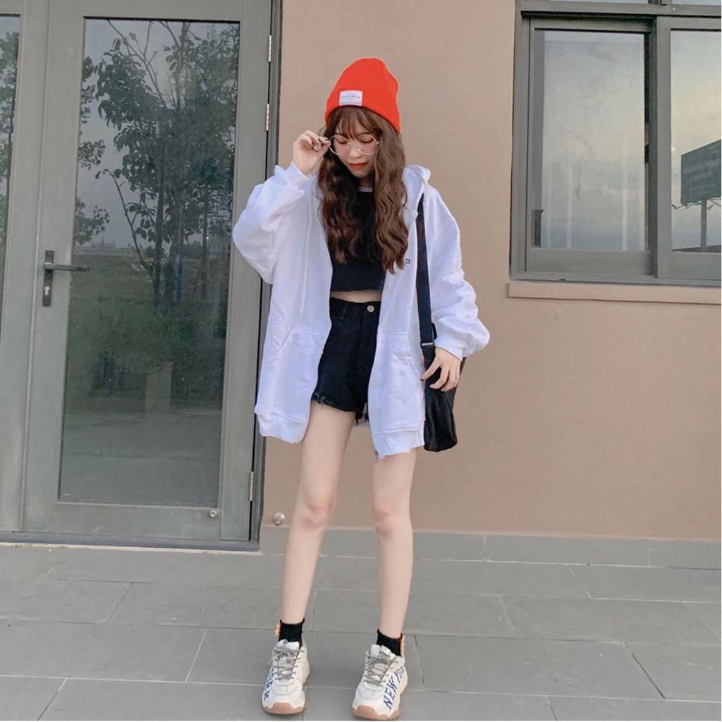 Áo Khoác Hoodie Thêu TRÁI TIM HEART Unisex Form Thụng