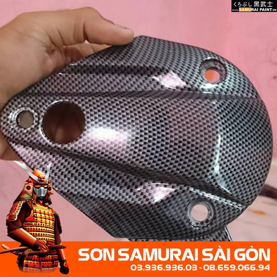 Sơn SAMURAI KUROBUSHI WFP001-2 CACBON ĐEN chính hãng dành cho xe máy