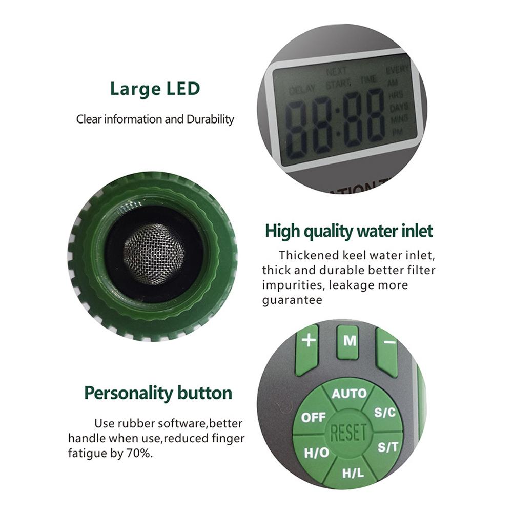 LCD Screen Garden Irrigation Control Device Auto Water Saving Irrigation Controller Digital Plant Watering Timer
