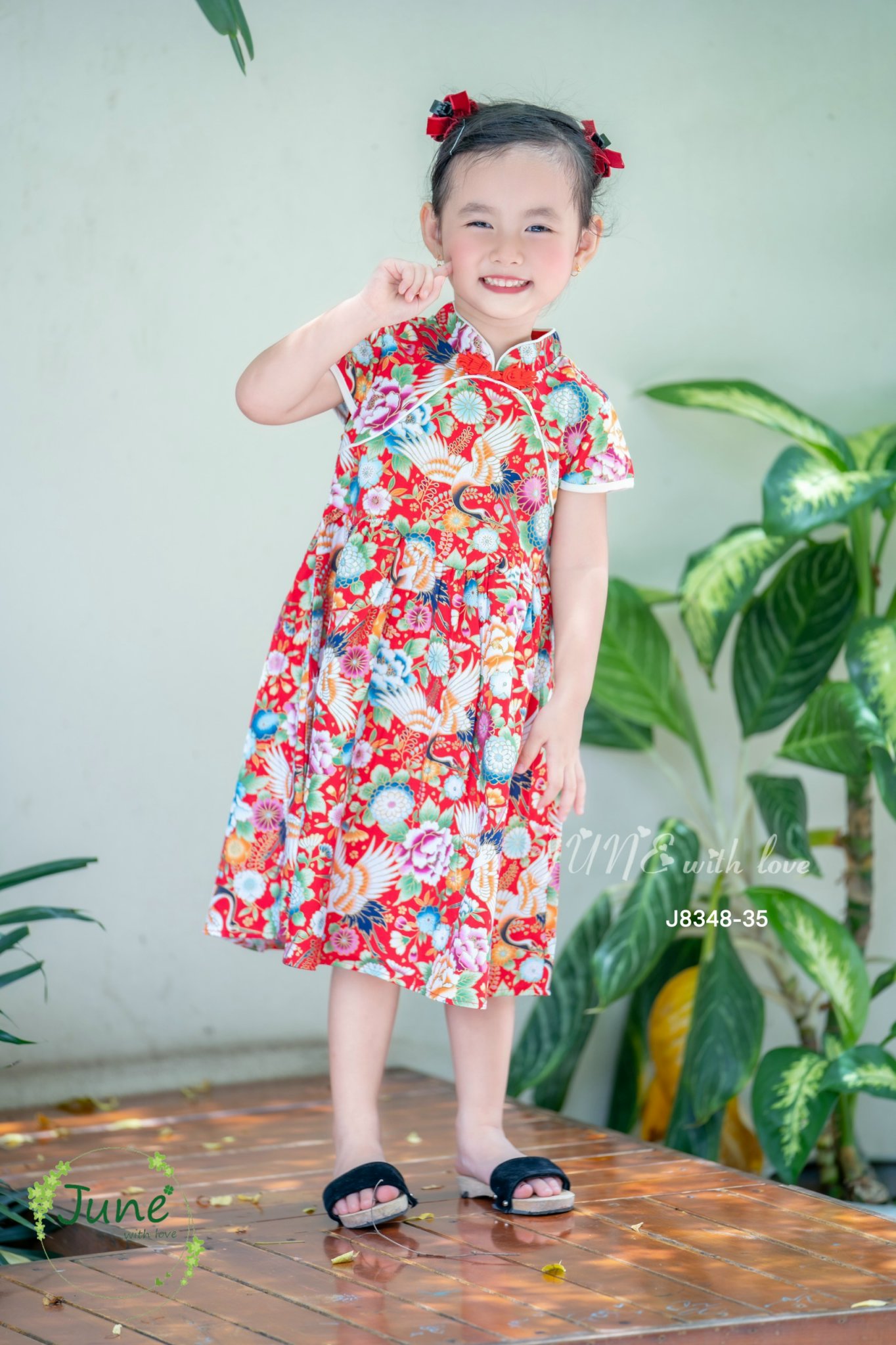 đầm công chúa sườn xám cho bé gái diện lễ tết trung thu size 12-40kg hàng thiết kế cao cấp