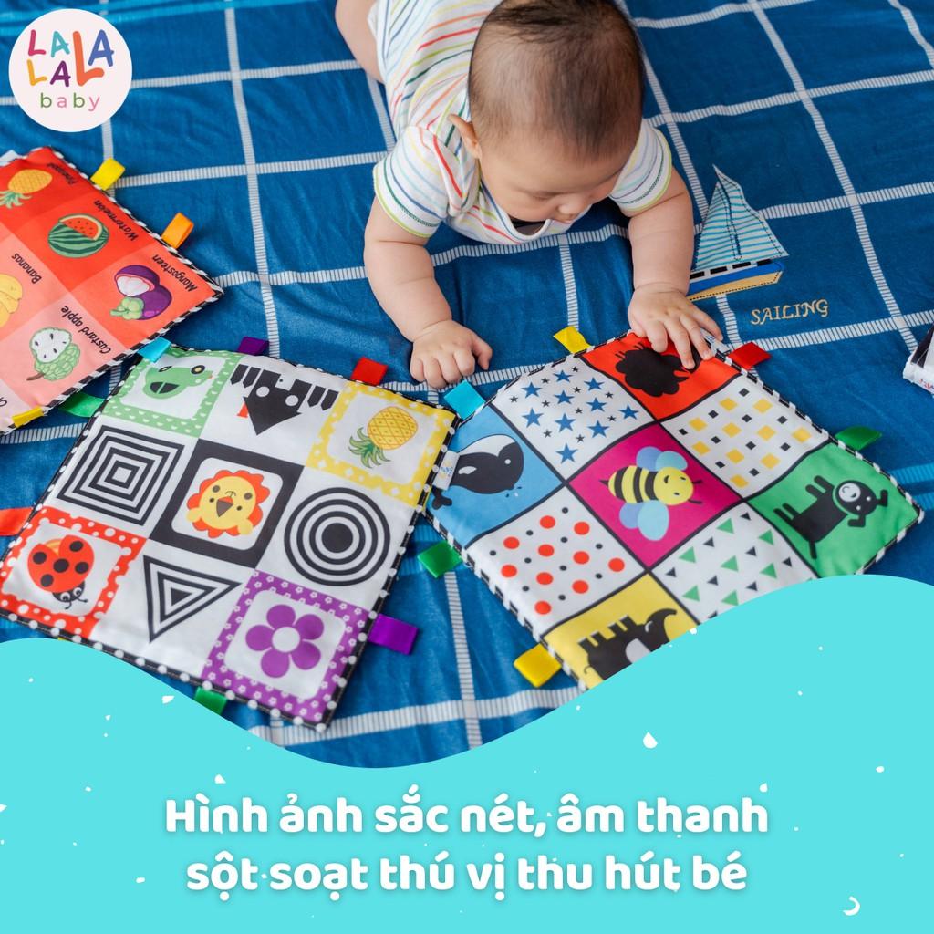 Tranh vải Lalala baby Tummy Time kích thích thị giác cho bé sơ sinh, phát triển não bộ