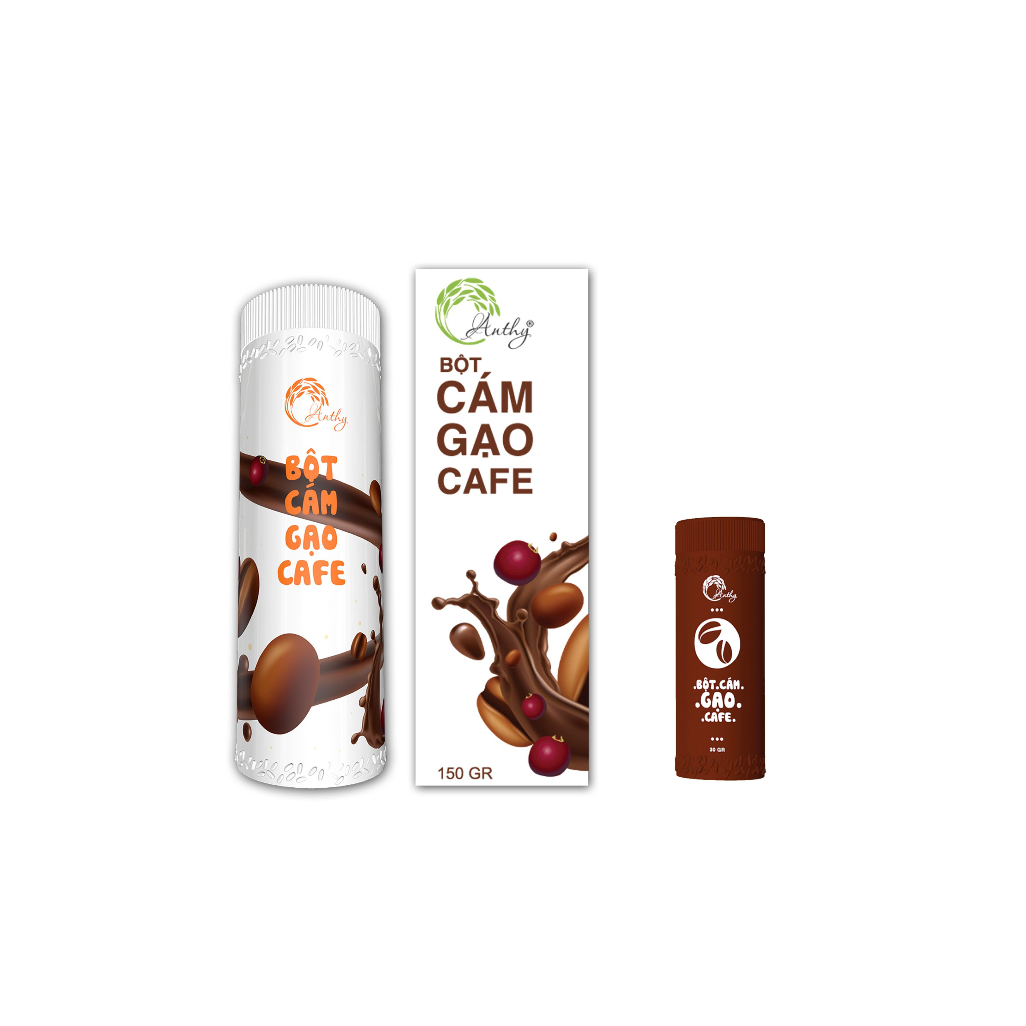 Bột Cám Gạo Cafe 150g + Bột Cám Gạo Cafe Mini 30g - AnThy Organic