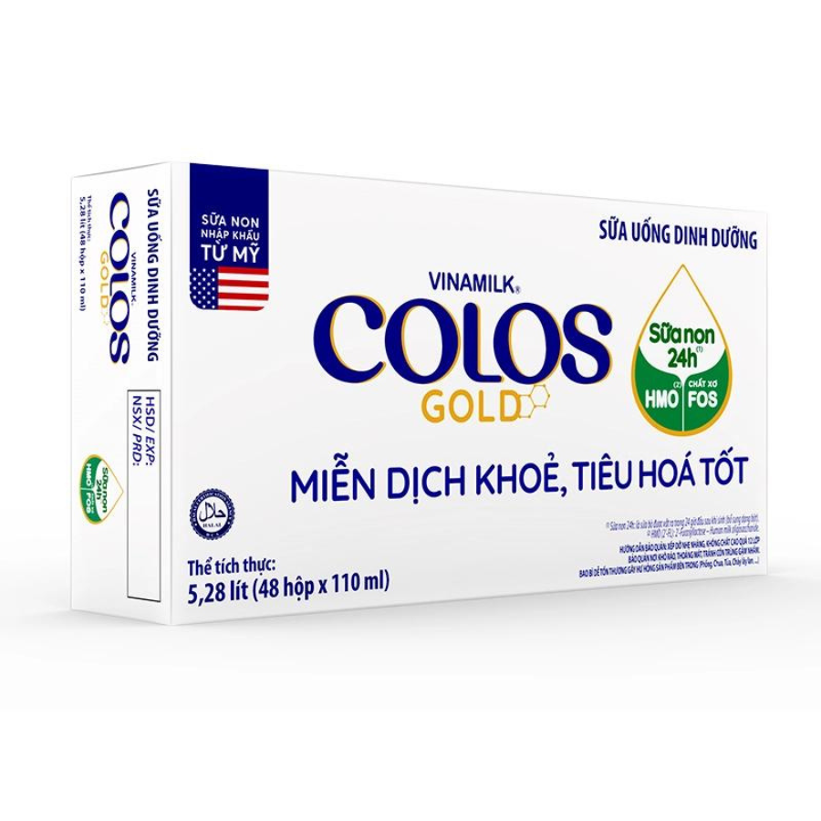 Thùng 48 hộp Sữa Uống Dinh Dưỡng Vinamilk ColosGold 110ml