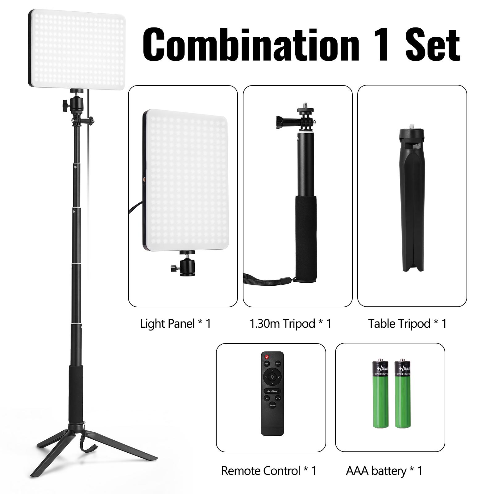 Bảng điều khiển ánh sáng Có thể thay đổi độ sáng dải rộng LED với chân máy chụp ảnh