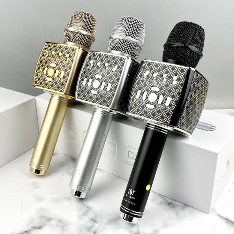 Mic Hát Karaoke Bluetooth YS93 Dùng Hát Tại Nhà Hoặc Livetream