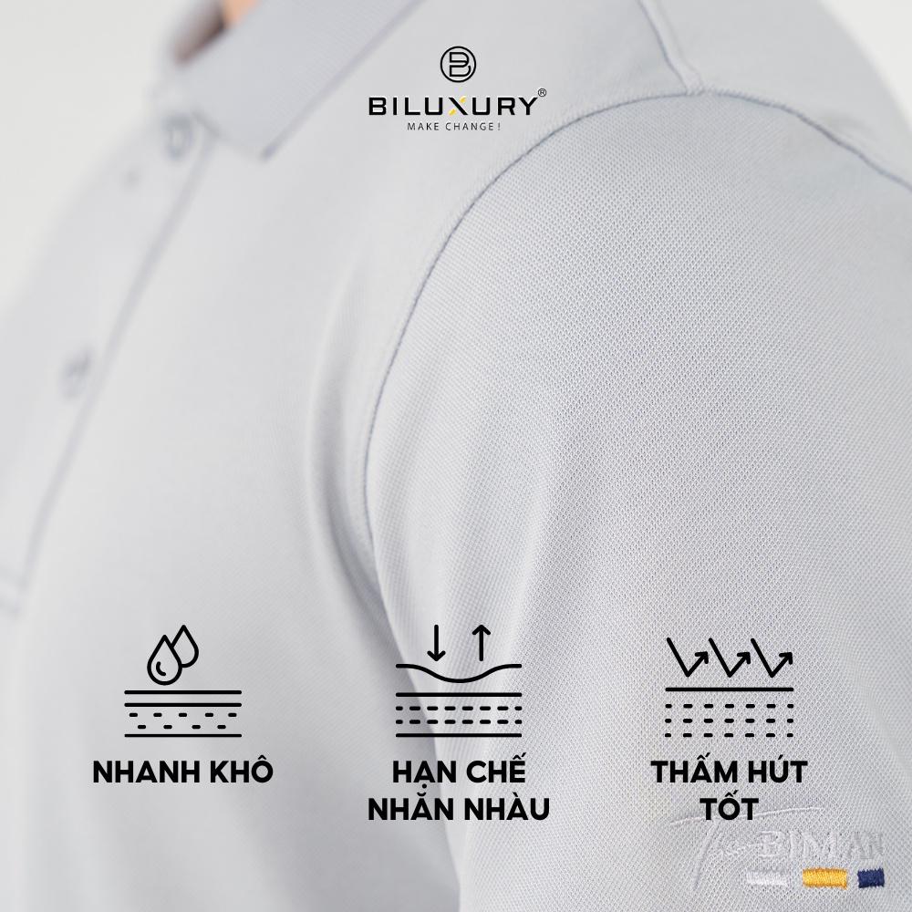 Áo thun polo nam Biman by Biluxury 5APCB011 Chất vải coolmax cao cấp thoáng khí không nhăn xù,nhiều màu sắc