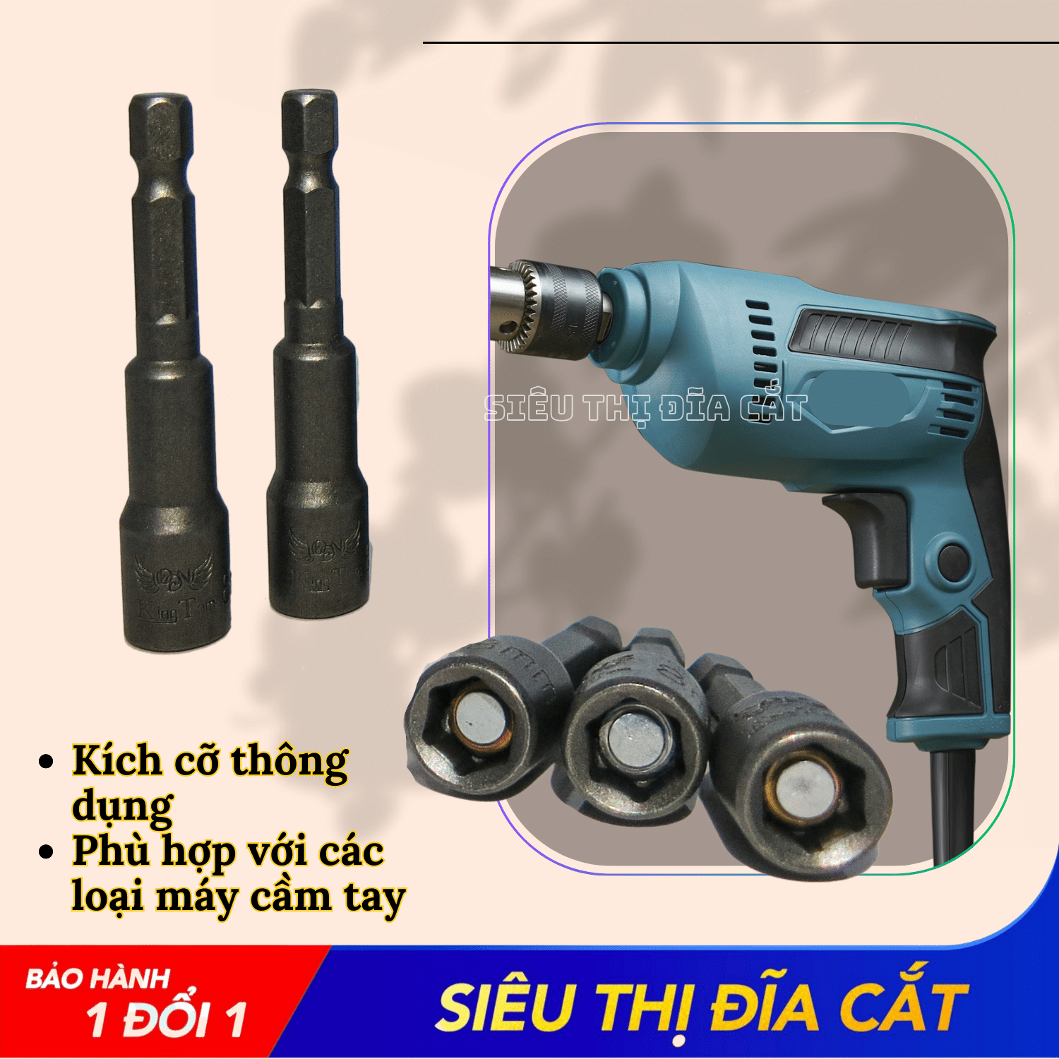 Mũi Siết Tôn KingTom 8x65mm - Dài - 10 Mũi