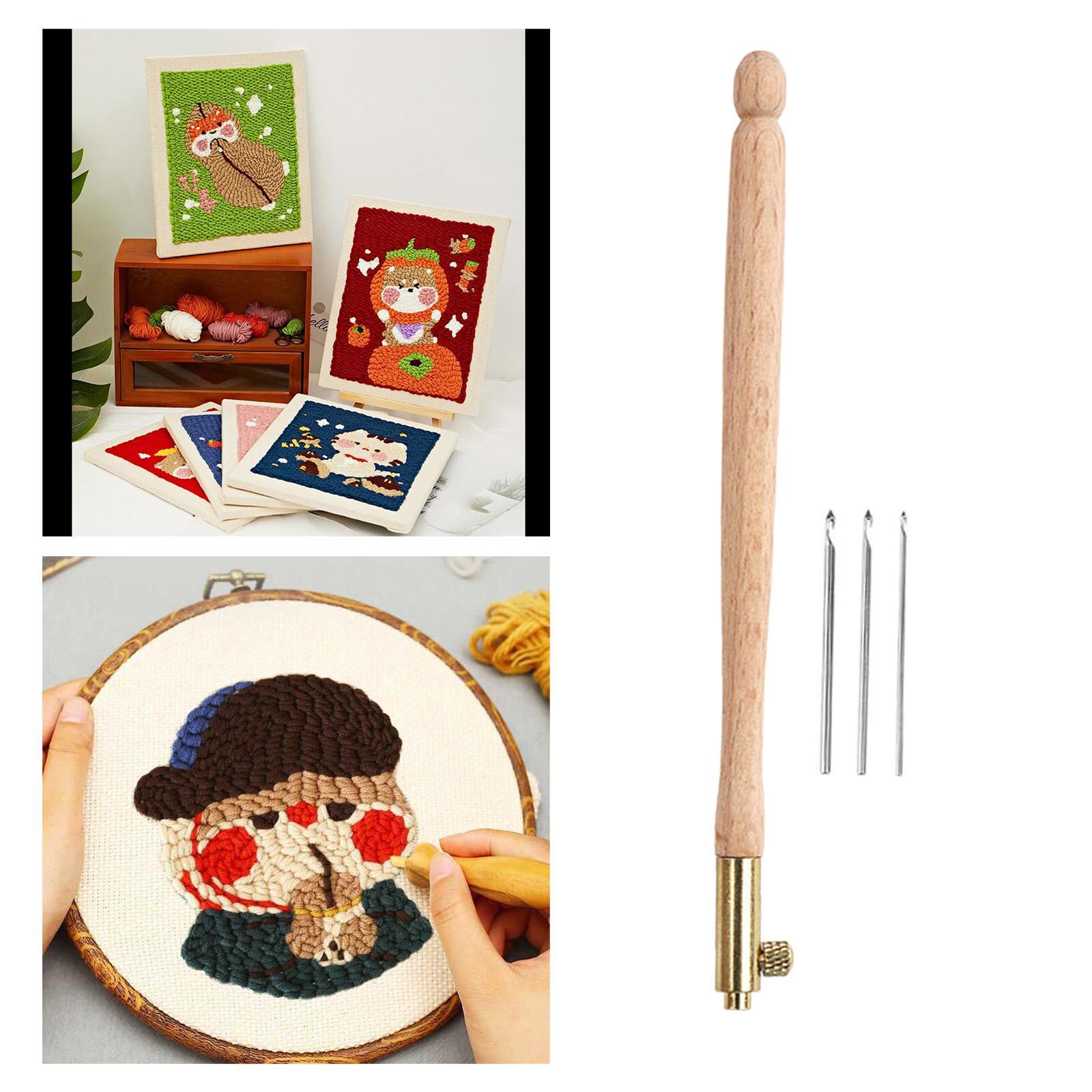 Embroidery Crochet Hook French Crochet  DIY Tools  Sewing Wood